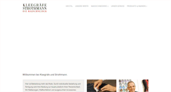 Desktop Screenshot of kleegraefe-strothmann.de