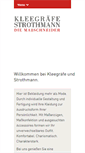 Mobile Screenshot of kleegraefe-strothmann.de