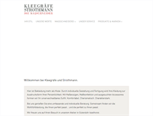 Tablet Screenshot of kleegraefe-strothmann.de